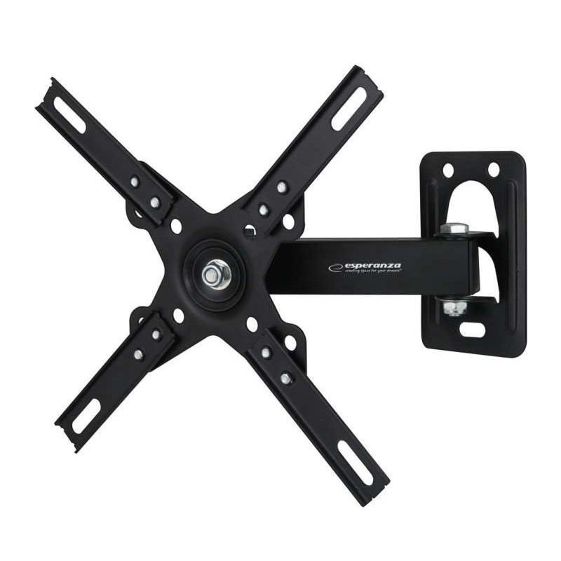 Suport TV, montare perete, reglabil 12-50 inch, maxim 20 kg, rotatie 360 grade, negru - imagine 7